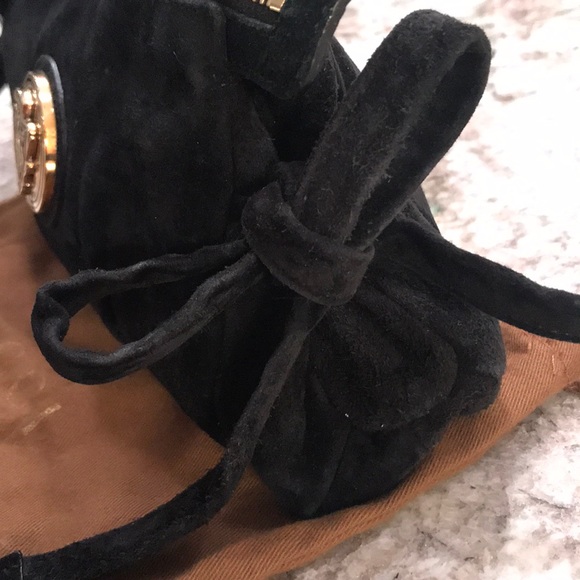 😍 Authentic GUCCI Black Suede Clutch/Wristlet - Picture 3 of 8